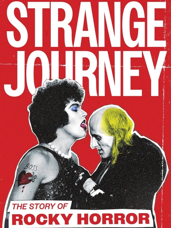 Affiche du documentaire Strange Journey: The Story of Rocky Horror, avec Tim Curry en Frank-N-Furter