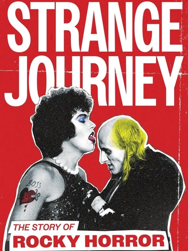 Affiche du documentaire Strange Journey: The Story of Rocky Horror, avec Tim Curry en Frank-N-Furter