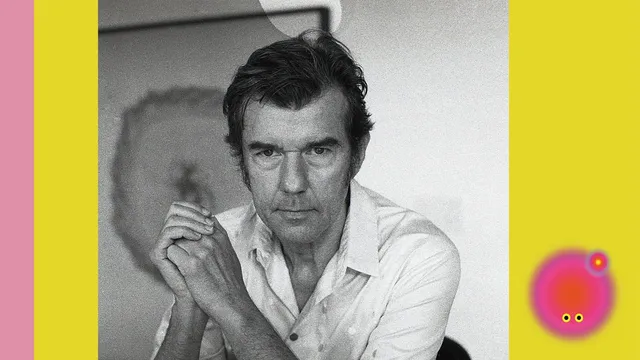 Portrait de Stefan Sagmeister sur le visuel officiel de son exposition Finally, Something Good à la Gaîté Lyrique