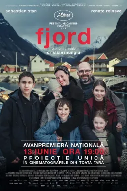 Affiche officielle du film Fjord de Cristian Mungiu, Palme d'or 2026, avec Sebastian Stan et Renate Reinsve
