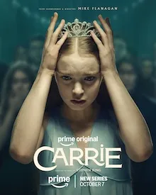 Affiche officielle de la série Carrie de Mike Flanagan sur Prime Video