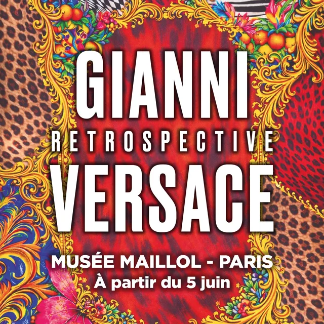 Affiche de l'exposition Gianni Versace Retrospective au Musée Maillol à Paris