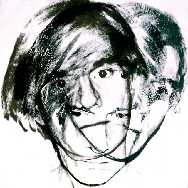 Autoportrait d'Andy Warhol de 1978, visuel de l'exposition La ligne et l'image au Musée du Luxembourg