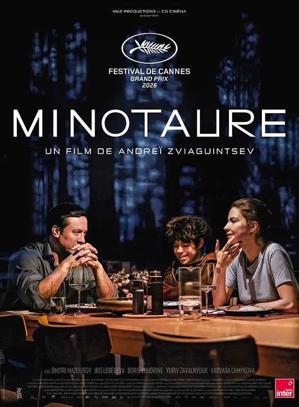 Affiche officielle du film Minotaure d'Andreï Zviaguintsev, Grand Prix du Festival de Cannes 2026