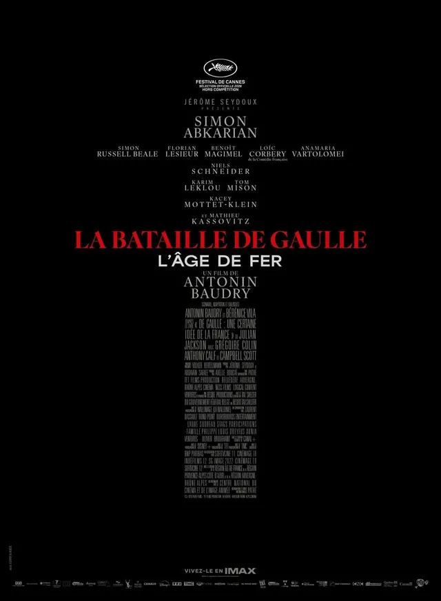 Affiche du film La Bataille de Gaulle - L'Âge de fer, d'Antonin Baudry
