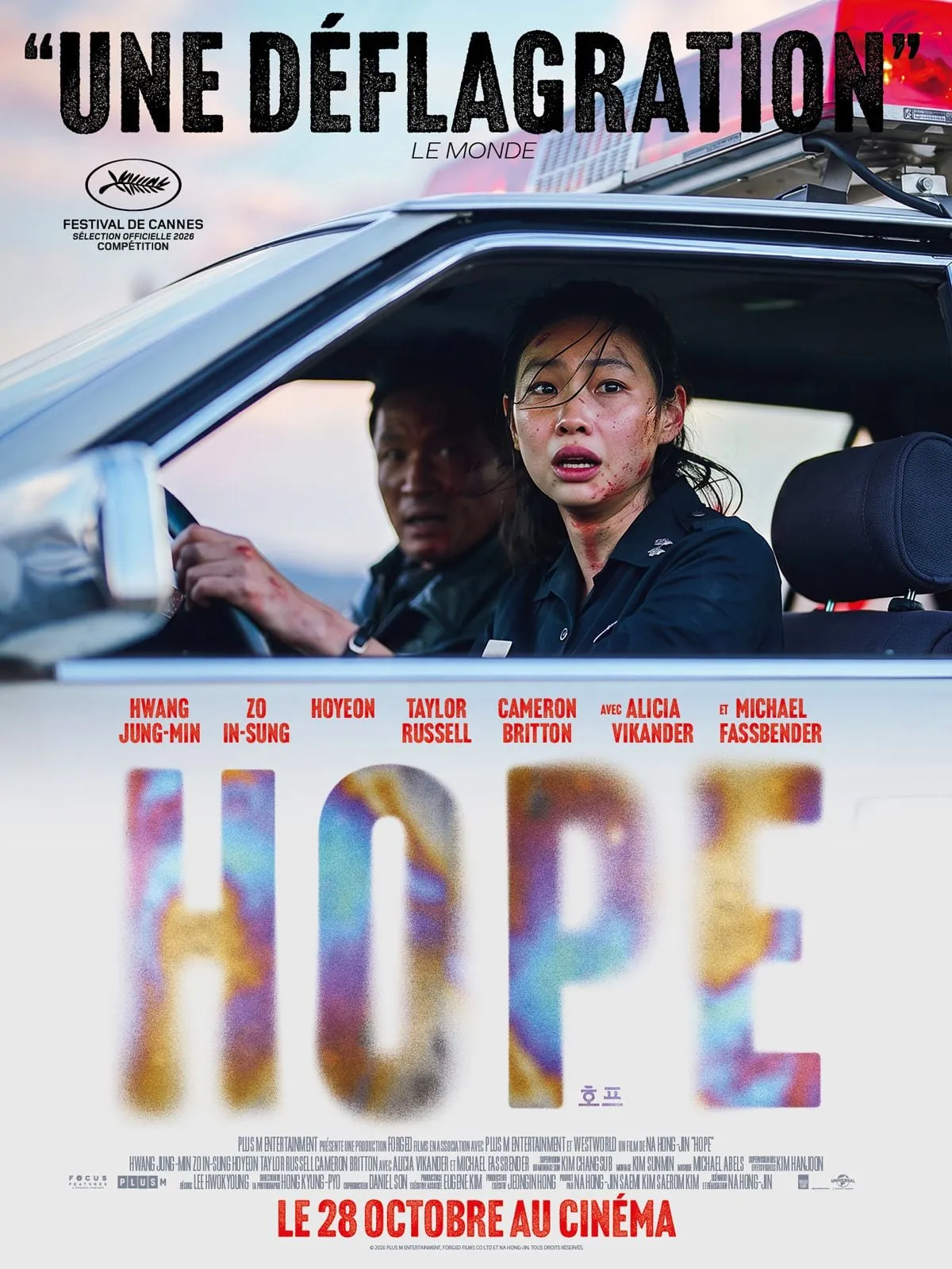 Affiche du film Hope de Na Hong-jin, sélection officielle Cannes 2026, au cinéma le 28 octobre