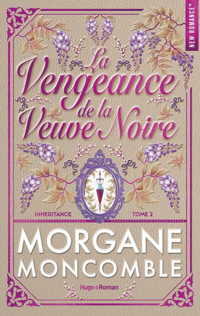 Couverture du roman La Vengeance de la veuve noire de Morgane Moncomble, Inheritance tome 2 (Hugo New Romance)