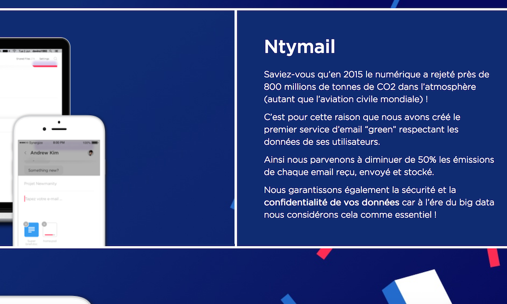 Newmanity un webmail qui protège vos données... et la planète.