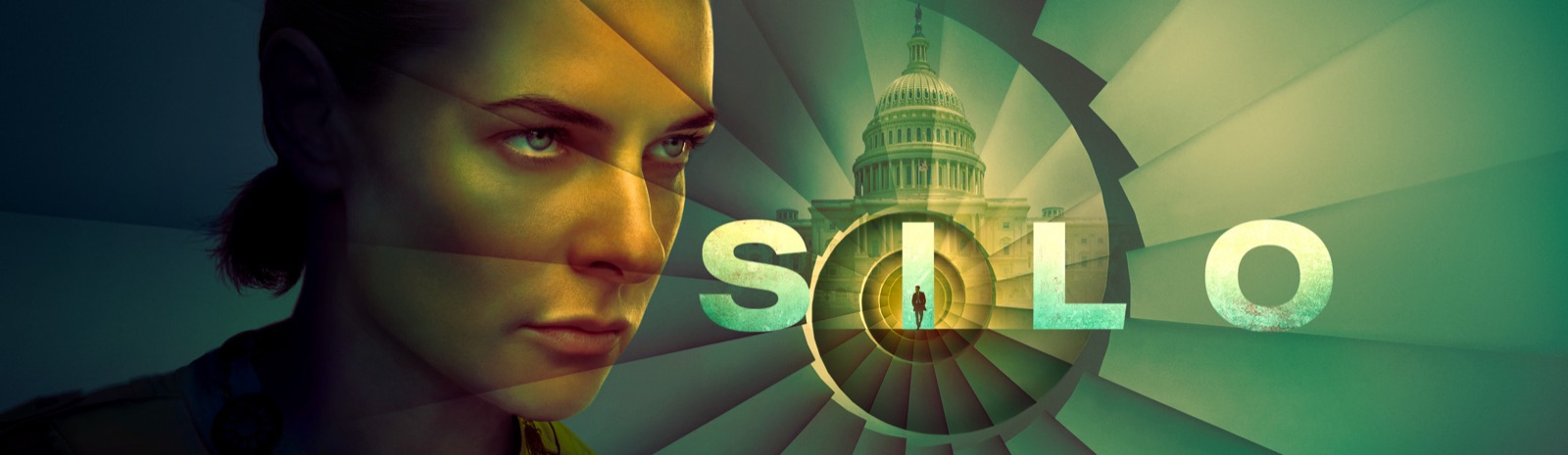 Affiche officielle de la saison 3 de Silo avec Rebecca Ferguson en Juliette Nichols et le dome du Capitole