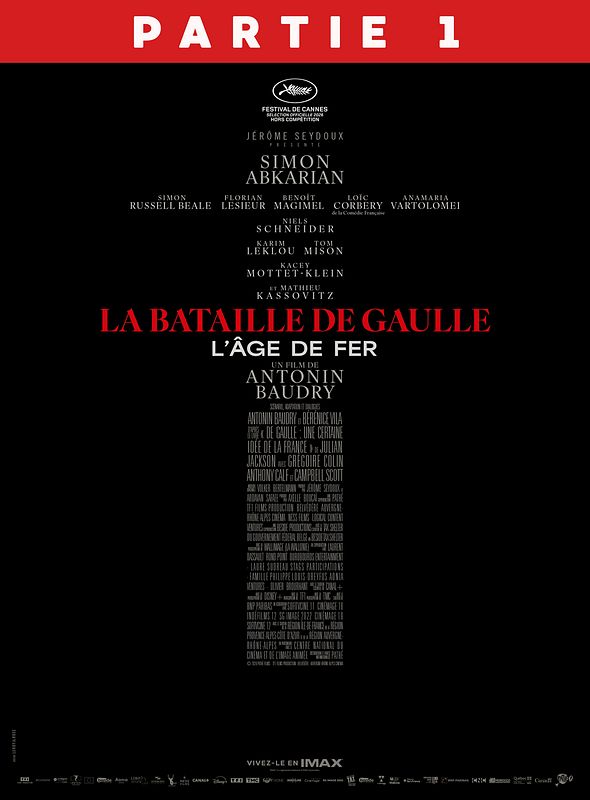 Affiche officielle de La Bataille de Gaulle - L'Age de fer, partie 1, film d'Antonin Baudry avec Simon Abkarian