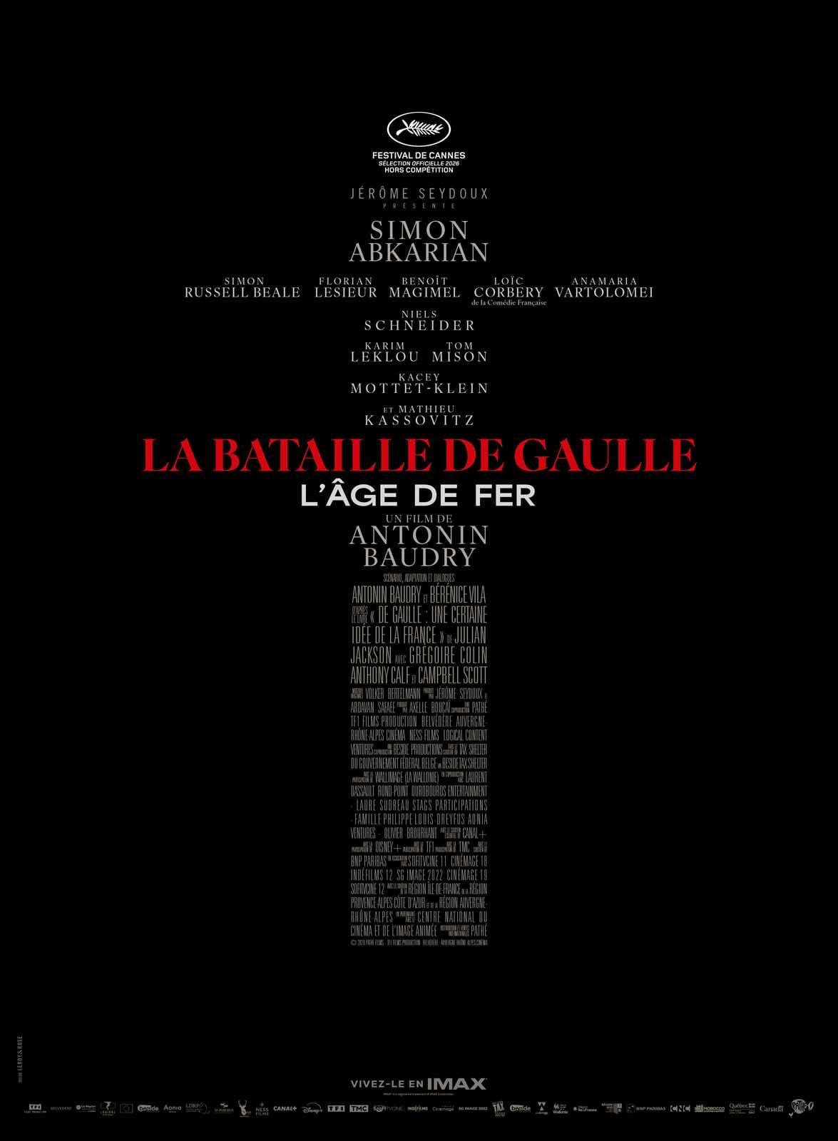 Affiche du film La Bataille de Gaulle - L'Âge de fer, d'Antonin Baudry