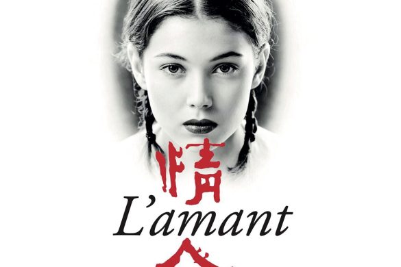Affiche de la version restaurée 4K du film L'Amant de Jean-Jacques Annaud, d'après le roman de Marguerite Duras