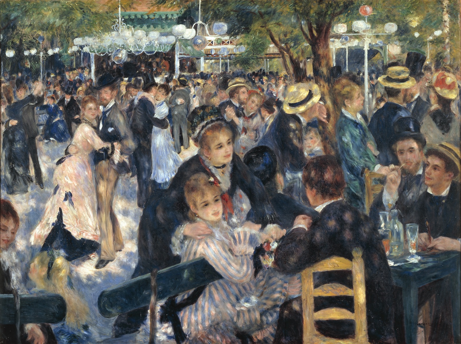 Bal du moulin de la Galette de Pierre-Auguste Renoir, l'une des toiles phares de l'exposition du musée d'Orsay