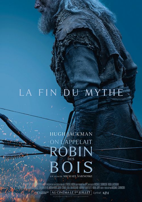 Affiche officielle du film On l'appelait Robin des Bois avec Hugh Jackman en archer vieillissant