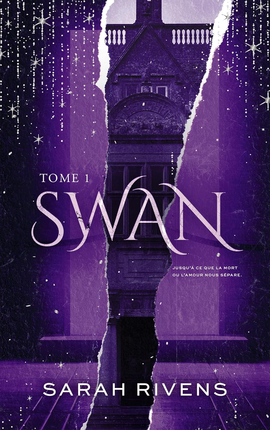 Couverture violette du roman Swan, tome 1, de Sarah Rivens