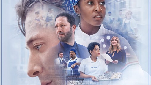 Affiche officielle de la saison 5 de The Bear avec Carmy, Sydney et Richie