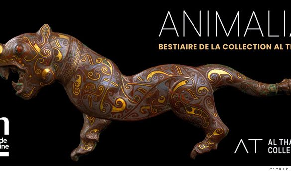 Boucle de ceinture chinoise en forme de tigre, visuel de l'exposition Animalia a l'Hotel de la Marine