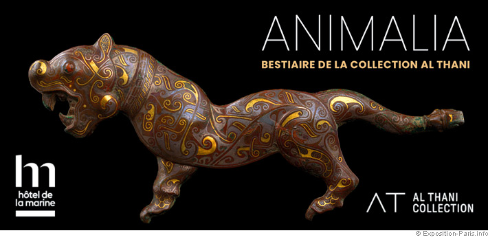 Boucle de ceinture chinoise en forme de tigre, visuel de l'exposition Animalia a l'Hotel de la Marine
