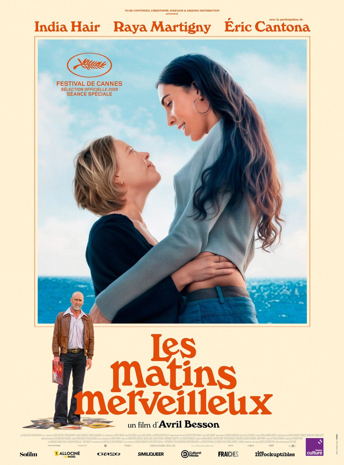 Affiche du film Les Matins merveilleux d'Avril Besson avec India Hair, Raya Martigny et Eric Cantona