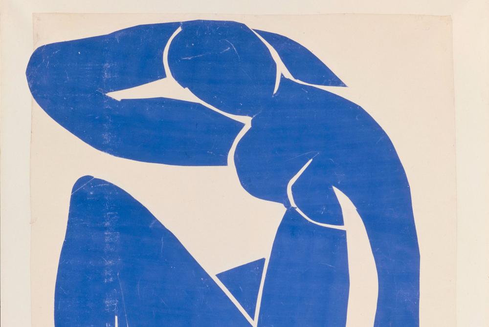 Nu bleu II de Henri Matisse, gouache decoupee de 1952, visuel de l'exposition Matisse 1941-1954 au Grand Palais