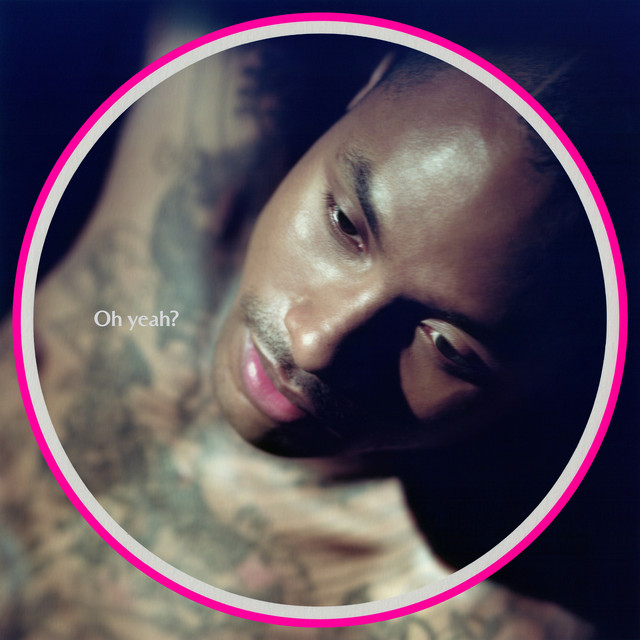 Pochette de l'album Oh yeah? de Steve Lacy : portrait de l'artiste dans un cercle rose