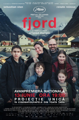 Affiche officielle du film Fjord de Cristian Mungiu, Palme d'or 2026, avec Sebastian Stan et Renate Reinsve