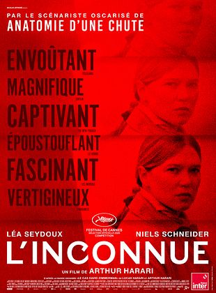 Affiche officielle du film L'Inconnue d'Arthur Harari, avec Léa Seydoux et Niels Schneider