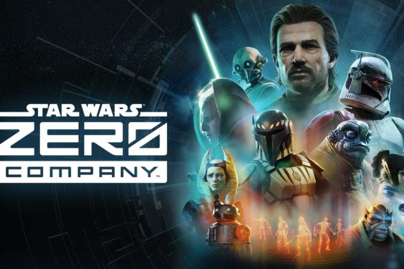 Key art officiel de Star Wars Zero Company : l'escouade menée par Hawks pendant la Guerre des Clones