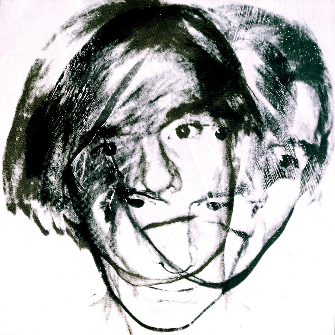 Autoportrait d'Andy Warhol (1978), visuel de l'exposition La ligne et l'image au Musée du Luxembourg