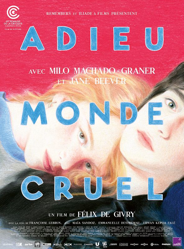 Affiche du film Adieu monde cruel de Félix de Givry, avec Milo Machado-Graner et Jane Beever