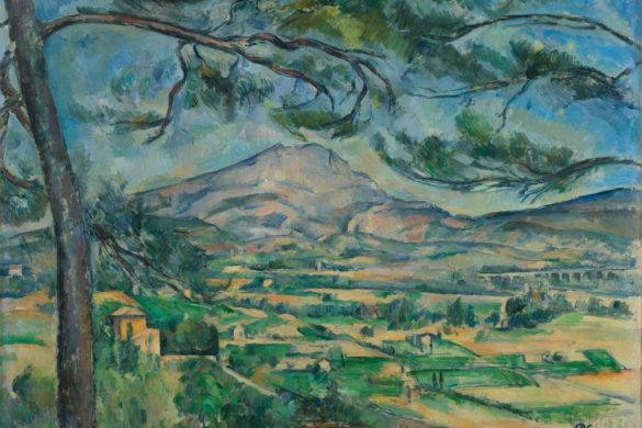 La Montagne Sainte-Victoire au grand pin, tableau de Paul Cezanne, visuel de l'exposition Cezanne et nous au Grand Palais