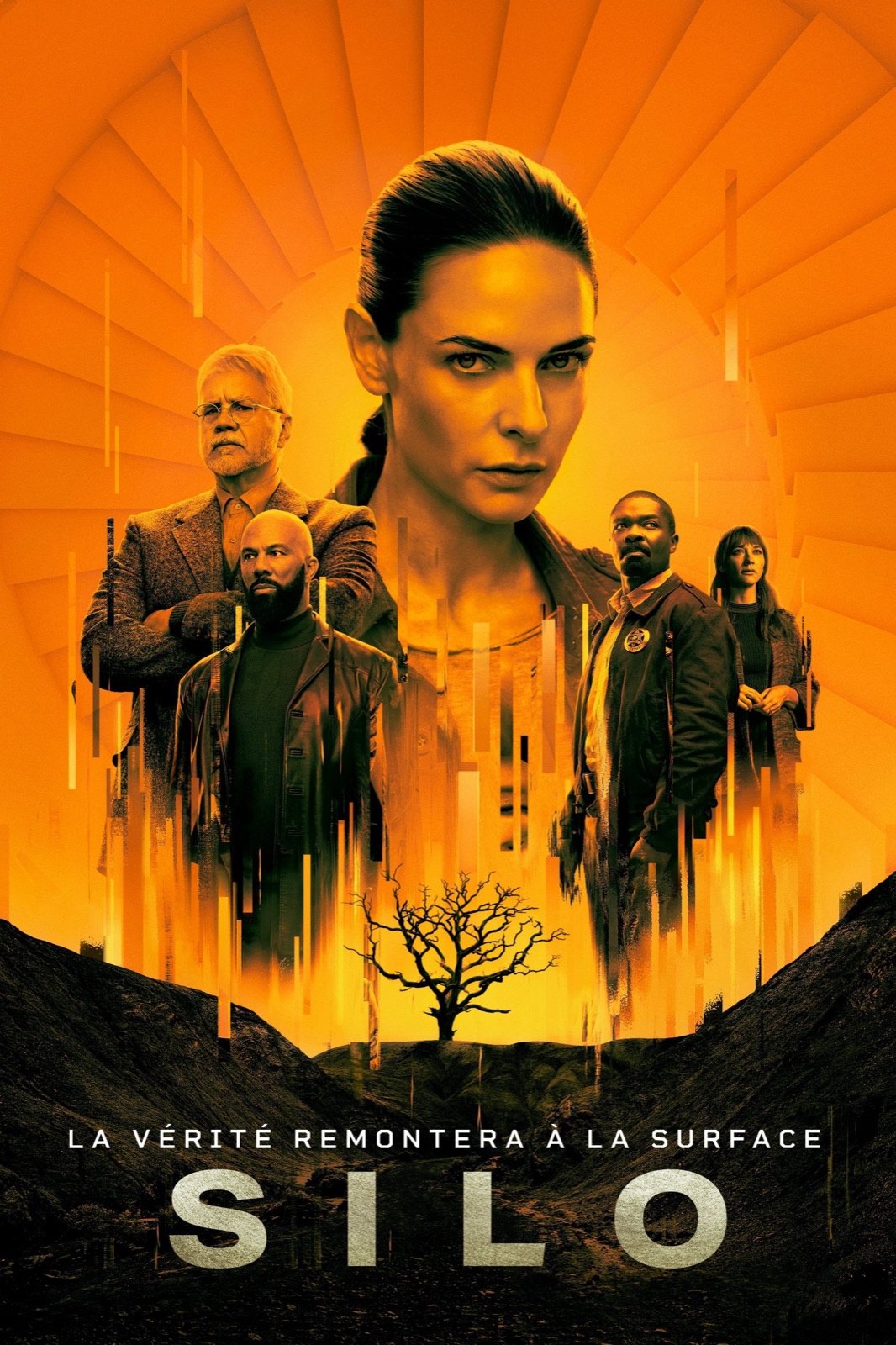 Affiche officielle de la saison 3 de Silo sur Apple TV+, avec Rebecca Ferguson en Juliette Nichols
