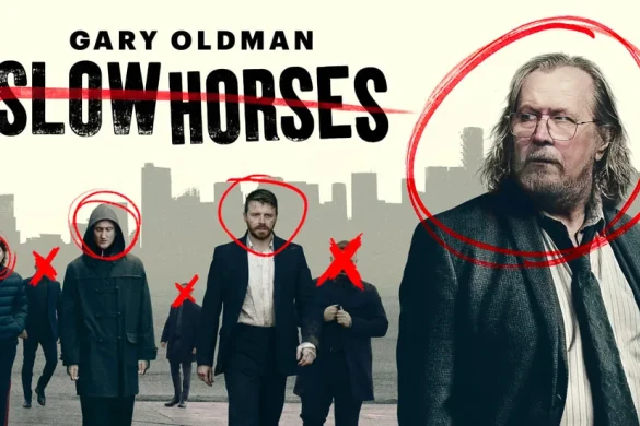 Affiche officielle de Slow Horses saison 6 avec Gary Oldman en Jackson Lamb
