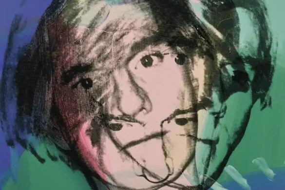 Autoportrait de 1978 d'Andy Warhol, visuel de l'exposition La ligne et l'image au musée du Luxembourg