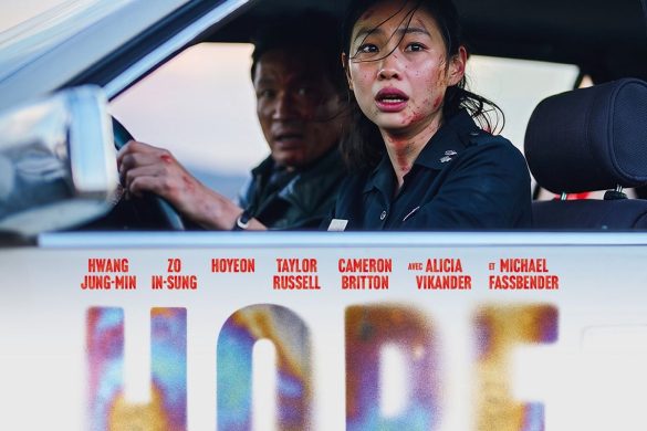 Affiche officielle du film Hope de Na Hong-jin, Hoyeon et Hwang Jung-min dans une voiture de police