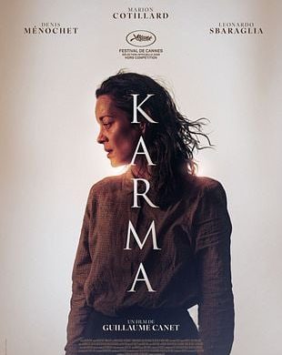 Affiche du film Karma de Guillaume Canet avec Marion Cotillard de profil