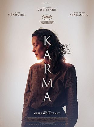 Affiche du film Karma de Guillaume Canet avec Marion Cotillard de profil
