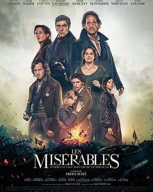 Affiche officielle du film Les Misérables de Fred Cavayé, avec Vincent Lindon et Tahar Rahim
