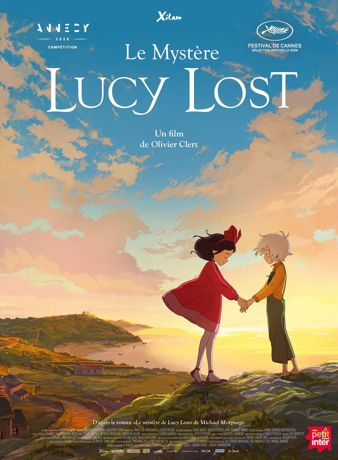 Affiche officielle du film d'animation Le Mystère Lucy Lost de Xilam et Olivier Clert