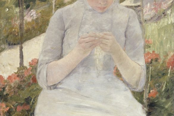 Jeune fille au jardin, peinture de Mary Cassatt conservée au musée d'Orsay