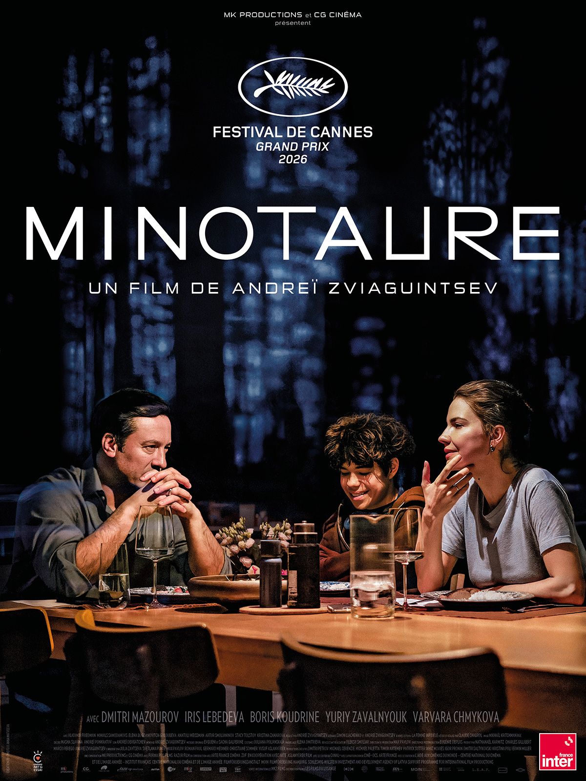 Affiche officielle du film Minotaure d'Andreï Zviaguintsev, Grand Prix du Festival de Cannes 2026