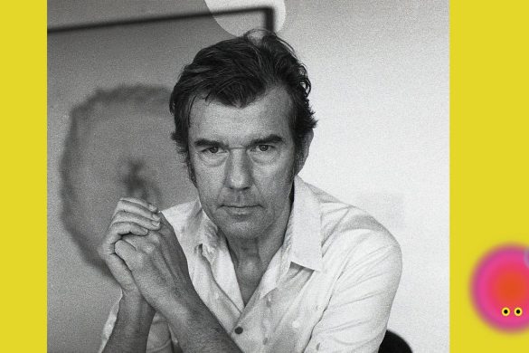 Portrait de Stefan Sagmeister sur le visuel officiel de son exposition Finally, Something Good à la Gaîté Lyrique