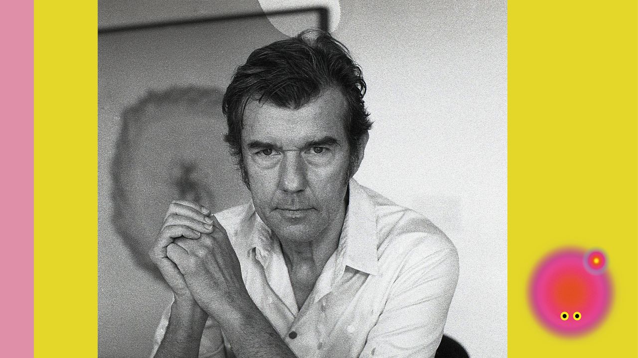 Portrait de Stefan Sagmeister sur le visuel officiel de son exposition Finally, Something Good à la Gaîté Lyrique