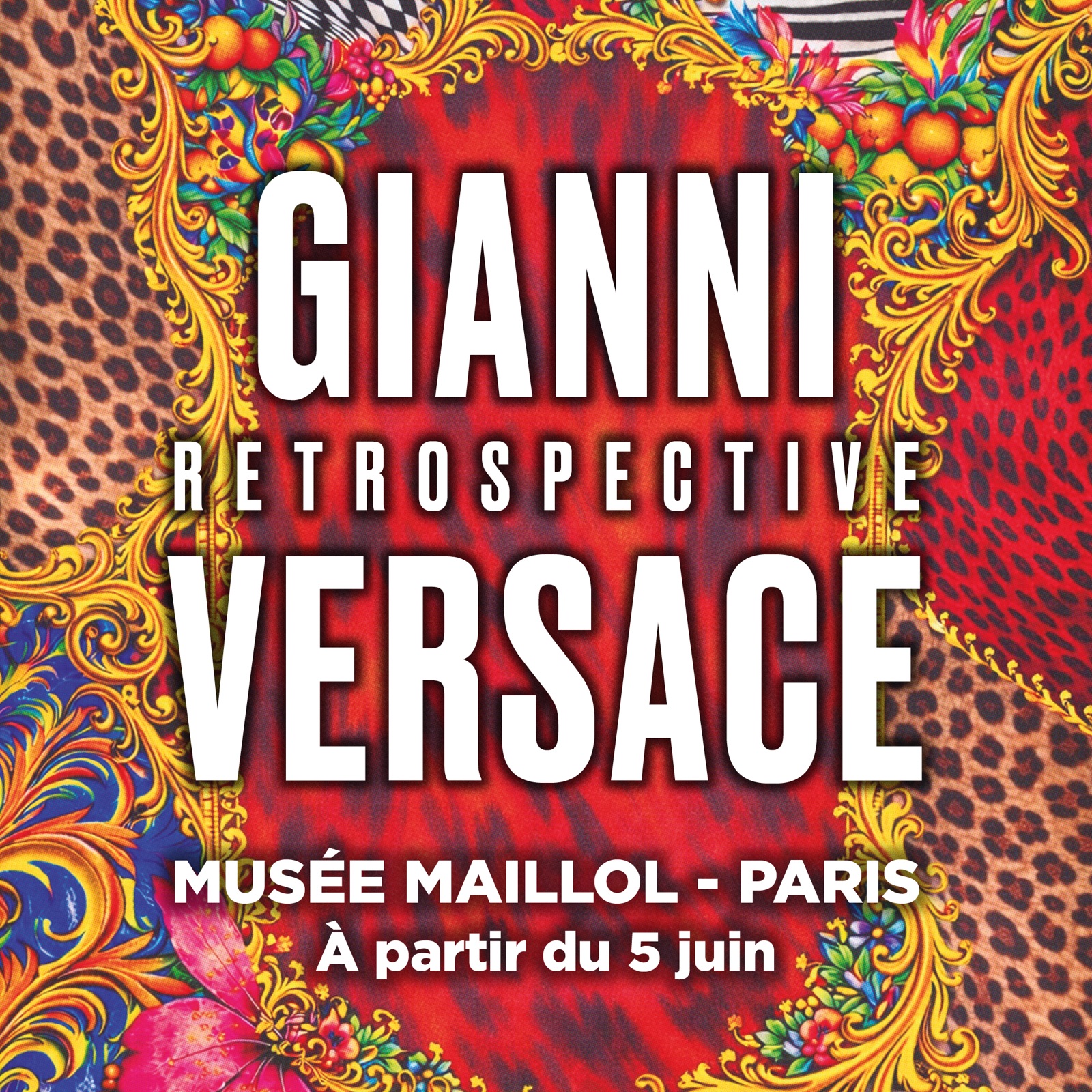 Affiche de l'exposition Gianni Versace Retrospective au Musée Maillol à Paris